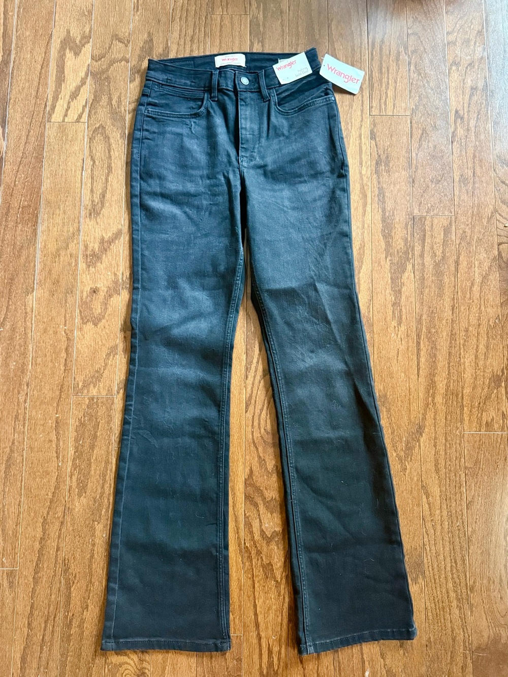 Wrangler Women's Black Boot Cut Jeans size 2 26/32 new with tags high rise